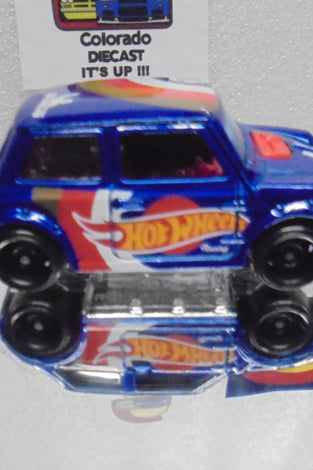 LOOSE HOT WHEELS BLUE MORRIS MINI COOPER