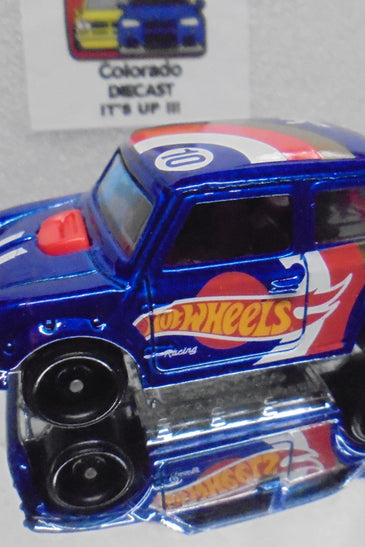 LOOSE HOT WHEELS BLUE MORRIS MINI COOPER