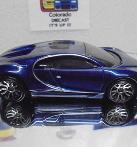 LOOSE HOT WHEELS BLUE '16 BUGATTI CHIRON