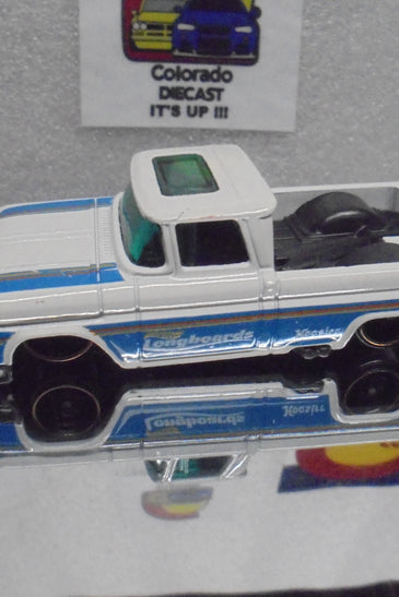 LOOSE HOT WHEELS WHITE CUSTOM 62 CHEVY TRUCK