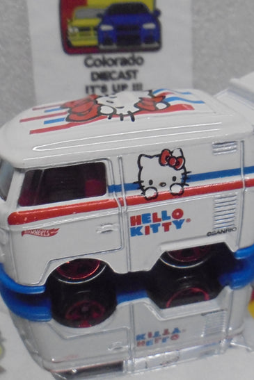 LOOSE HOT WHEELS WHITE HELLO KITTY KOOL KOMBI