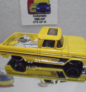 LOOSE HOT WHEELS YELLOW CUSTOM '62 CHEVY TRUCK 100 YEARS