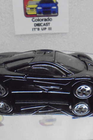 LOOSE HOT WHEELS BLACK MCLAREN F1 FACTORY FRESH RYU'S RIDES