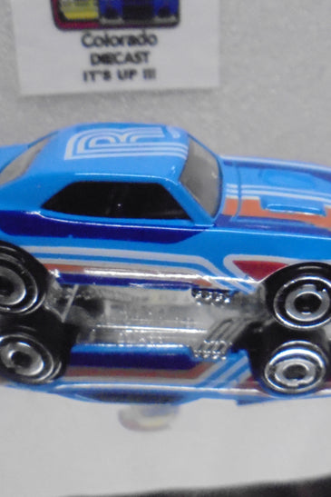 LOOSE HOT WHEELS BLUE ART CAR '67 CHEVY CAMARO