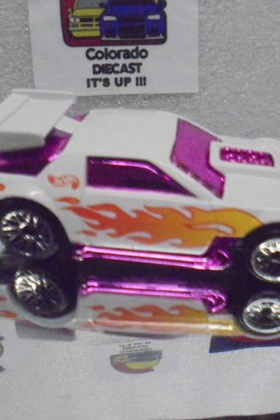LOOSE HOT WHEELS WHITE CAMARO WIND w/LACE WHEELS