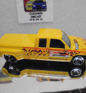 LOOSE HOT WHEELS YELLOW THORN BROS. CUSTIMZED C3500 CHEVY TRUCK