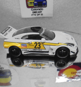 LOOSE HOT WHEELS WHITE LB SILHOUETTE WORKS GT NISSAN 35GT-RR VER. 2 w/REAL RIDER'S