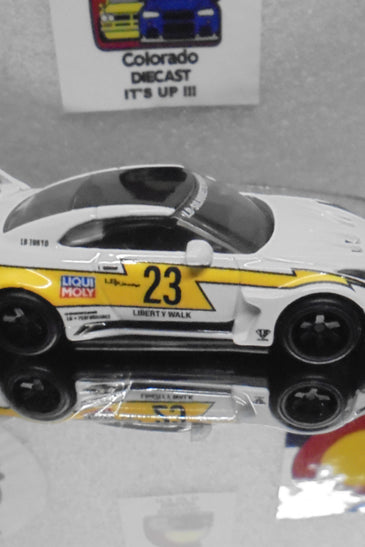 LOOSE HOT WHEELS WHITE LB SILHOUETTE WORKS GT NISSAN 35GT-RR VER. 2 w/REAL RIDER'S