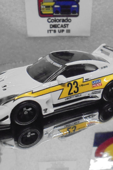 LOOSE HOT WHEELS WHITE LB SILHOUETTE WORKS GT NISSAN 35GT-RR VER. 2 w/REAL RIDER'S