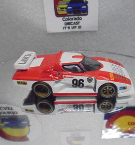 LOOSE HOT WHEELS RED/WHITE LANCIA STRATOS GROUP 5 w/REAL RIDER'S