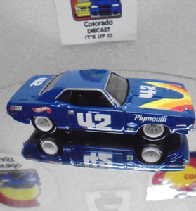 LOOSE HOT WHEELS DAN GURNEYS BLUE '70 PLYMOUTH CUDA w/REAL RIDER'S