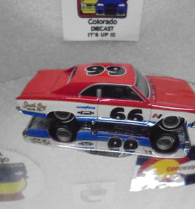LOOSE HOT WHEELS  RED '66 CHEVY CHEVELLE w/REAL RIDERS