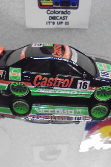 LOOSE HOT WHEELS BLACK CASTROL '96 HONDA ACCORD w/REAL RIDER'S