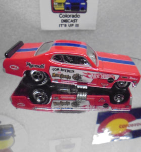 LOOSE HOT WHEELS RED TOM MONGOOSE MCEWEN FUNNY CAR w/REAL RIDER'S