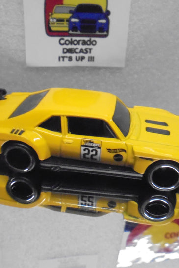 LOOSE HOT WHEELS YELLOW CUSTOM '70 CHEVY NOVA w/REAL RIDER'S