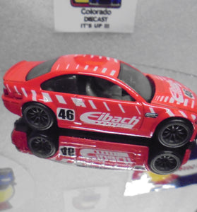 LOOSE HOT WHEELS RED BMW M3 (E46) w/RR'S