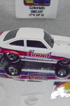 LOOSE HOT WHEELS WHITE SUMMIT '74 CHEVROLET VEGA PRO STOCK w/RR'S