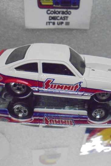 LOOSE HOT WHEELS WHITE SUMMIT '74 CHEVROLET VEGA PRO STOCK w/RR'S