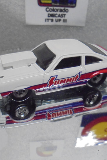 LOOSE HOT WHEELS WHITE SUMMIT '74 CHEVROLET VEGA PRO STOCK w/RR'S