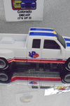 LOOSE HOT WHEELS WHITE '88 CHEVY SILVERADO 3500 w/TRAILER w/RR'S