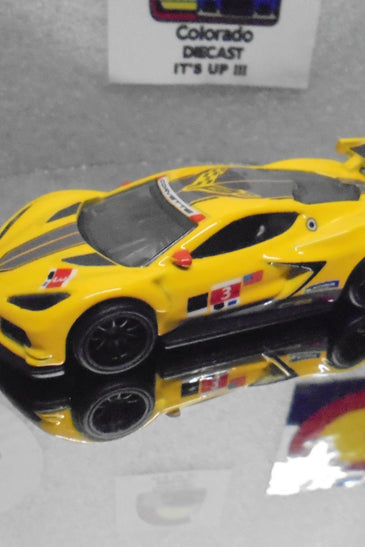 LOOSE HOT WHEELS YELLOW CORVETTE C8.R w/RR'S