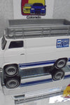 LOOSE HOT WHEELS WHITE FORD RALLY VAN w/TRAILER w/RR'S