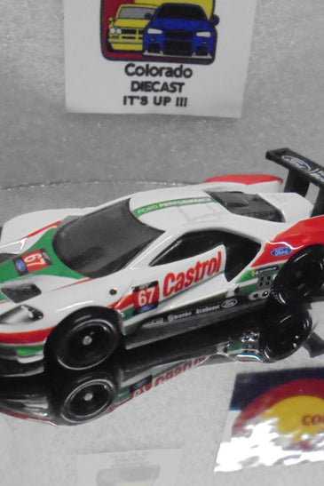 LOOSE HOT WHEELS CASTROL 2016 FORD GT RACE w/RR'S