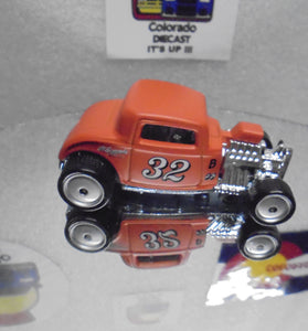 LOOSE HOT WHEELS ORANGE 1932 FORD COUPE w/RR'S