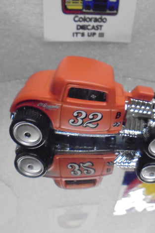 LOOSE HOT WHEELS ORANGE 1932 FORD COUPE w/RR'S