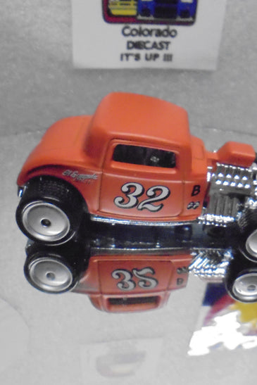 LOOSE HOT WHEELS ORANGE 1932 FORD COUPE w/RR'S