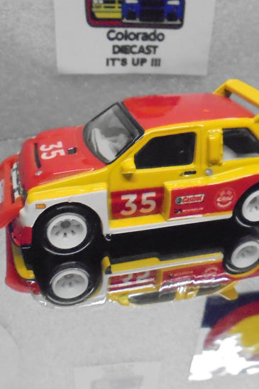 LOOSE HOT WHEELS RED/YELLOW MG METRO 6R4 w/RR'S