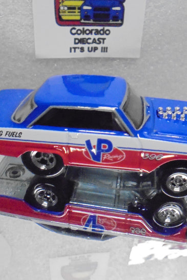 LOOSE HOT WHEELS BLUE '63 CHEVY NOVA w/RR'S