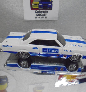 LOOSE HOT WHEELS WHITE '65 FORD GALAXIE w/RR'S