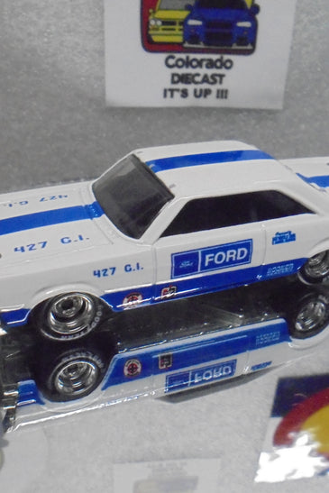 LOOSE HOT WHEELS WHITE '65 FORD GALAXIE w/RR'S