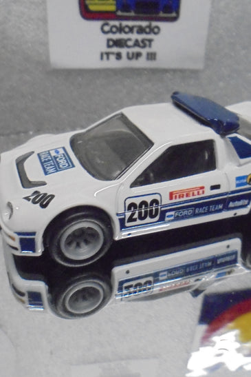 LOOSE HOT WHEELS WHITE FORD RS200 w/RR'S