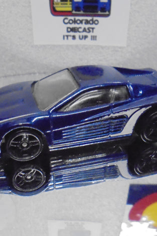 LOOSE HOT WHEELS BLUE FERRARI F512m