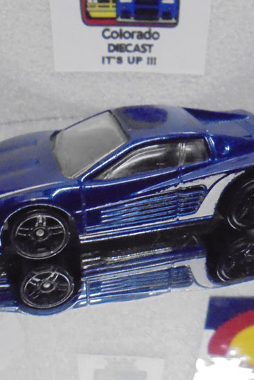 LOOSE HOT WHEELS BLUE FERRARI F512m
