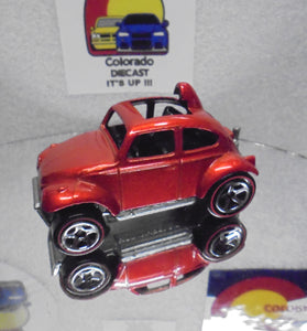 LOOSE HOT WHEELS ORANGE VOLKSWAGEN BAJA BUG w/REDLINES