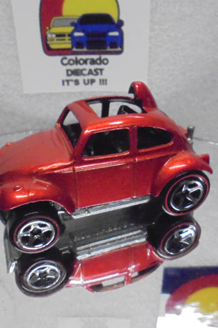 LOOSE HOT WHEELS ORANGE VOLKSWAGEN BAJA BUG w/REDLINES