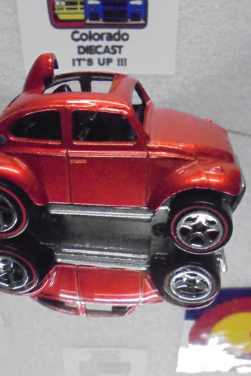 LOOSE HOT WHEELS ORANGE VOLKSWAGEN BAJA BUG w/REDLINES