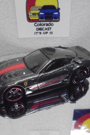 LOOSE HOT WHEELS DARK GREY FERRARI 599XX