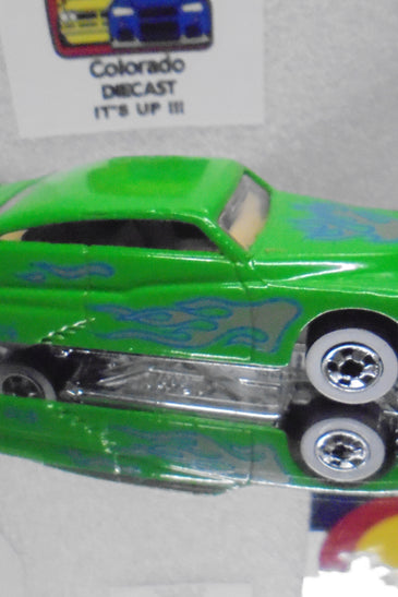 LOOSE HOT WHEELS MEAN GREEN PURPLE PASSION w/WHITE WALLS