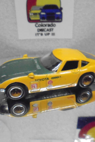 LOOSE HOT WHEELS YELLOW/GREEN TOYOTA 20000GT w/RR'S