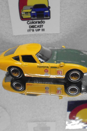 LOOSE HOT WHEELS YELLOW/GREEN TOYOTA 20000GT w/RR'S