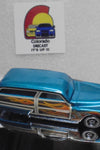 Hot Wheels Larry's Garage CHASE Aqua Purple Passion Woodie w/Real Riders