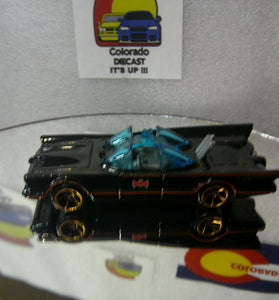 LOOSE HOT WHEELS BLACK 1966 TV SERIES BATMOBILE w/FTE'S