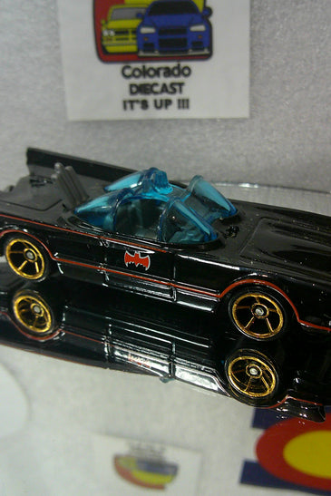 LOOSE HOT WHEELS BLACK 1966 TV SERIES BATMOBILE w/FTE'S