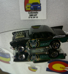 LOOSE HOT WHEELS BLACK ROBO ZOO '57 CHEVY BEL AIR 5 PACK EXC.