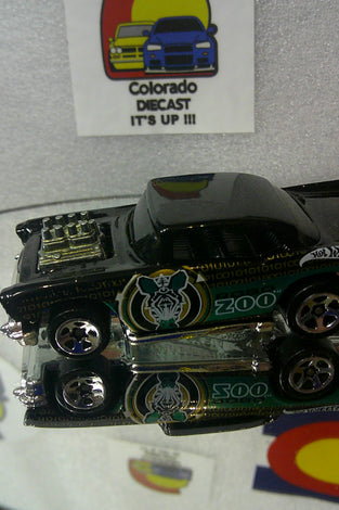 LOOSE HOT WHEELS BLACK ROBO ZOO '57 CHEVY BEL AIR 5 PACK EXC.