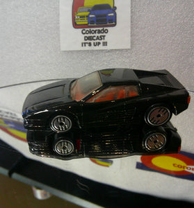LOOSE HOT WHEELS BLACK FERRARI 512M BLACK METAL BASE